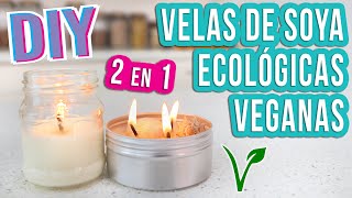 VELAS DE SOYA  DIY  ECOLÓGICAS Y VEGANAS  Mixi [upl. by Lubin]