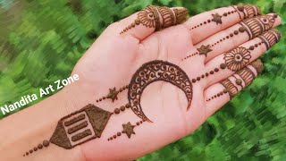 EID 2024 Special Chand Mehndi Design  simple mehndi designs  simple eid mehndi designs [upl. by Neirbo966]