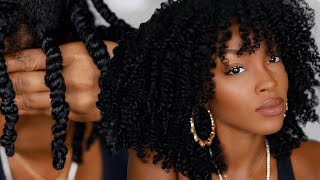 THE PERFECT TWIST OUT on Natural Hair  Slim Reshae [upl. by Holofernes]