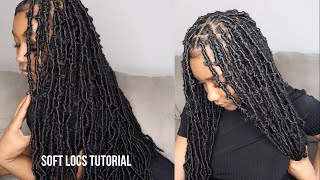 How to Wrap Soft Faux Locs over my Natural Locs [upl. by Atteroc]