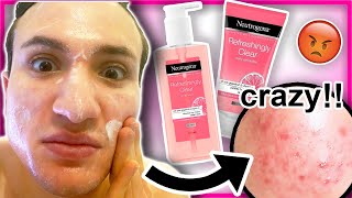 I tried Neutrogena Visibly Clear PINK GRAPEFRUIT face wash for ONE WEEK [upl. by Admana]