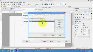 Creating mail merge in open office [upl. by Dranyar]
