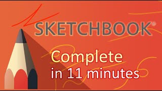 Autodesk SketchBook  Tutorial for Beginners in 11 MINUTES [upl. by Bum]