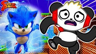 NEW SONIC THE HEDGEHOG Fastest Runner Challenge Lets Play with Combo Panda [upl. by Ches451]