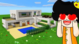 MINECRAFT 🏡 COMO HACER UNA CASA MODERNA [upl. by Lyndsie658]