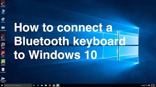 How to connect a Bluetooth keyboard to Windows 10 [upl. by Marwin]