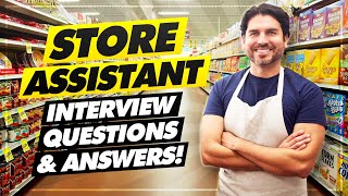 STORE ASSISTANT Interview Questions amp Answers [upl. by Lika]