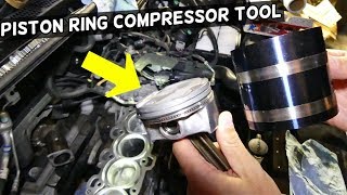 HOW TO USE PISTON RING COMPRESSOR TOOL [upl. by Aynahs]