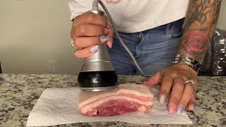 Fat Cavitation With Pork Belly 2 httpsrevealbodysculptingcom [upl. by Yelra]