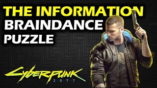 The Information Braindance Puzzle at Yorinobus Apartment  Cyberpunk 2077 walkthrough [upl. by Bohman]