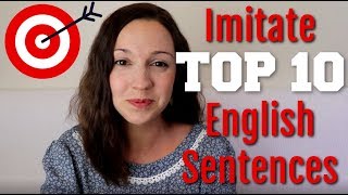 How to Pronounce TOP 10 English Sentences [upl. by Enilesor405]