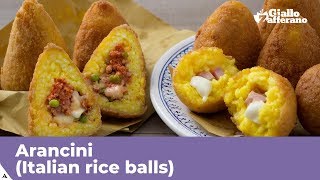 ARANCINI RICE BALLS  Original Italian Recipe [upl. by Amble316]