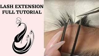 Eyelash Extensions 101  Full Tutorial on Application [upl. by Sedaiuqlem420]