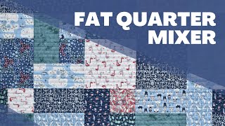 Fat Quarter Mixer Quilt  FREE pattern  quick easy and beginner friendly [upl. by Karissa837]