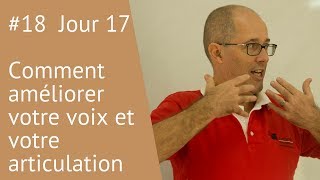 Jour 17  comment améliorer votre voix et votre articulation [upl. by Ynitsed]