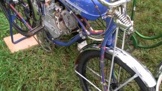 RARE ANTIQUE 1946 WHIZZER MOTORBIKE [upl. by Attenej]