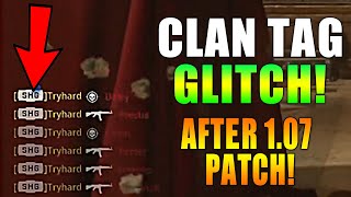 VANGUARD CLAN TAG GLITCH AFTER 107 PATCH  How To [upl. by Leah]