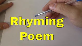 How To Write A Poem That RhymesTutorial [upl. by Ninetta731]