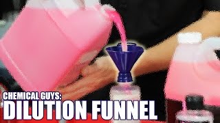 How to Pour Without Spilling  Chemical Guys EZ Fill Funnel and Gallon Pump [upl. by Ybbob]