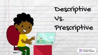 Descriptive Vs Prescriptive  Definition  Explanation  Examples  Linguistics [upl. by Gross190]