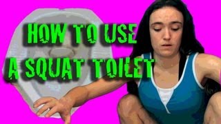 How to use a squat toilet WC Jongkok [upl. by Kcirtap]