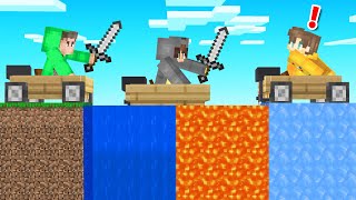 Hunters VS Speedrunner With OP BOATS Minecraft [upl. by Aneetsirhc]