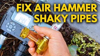 How to Fix Water Hammer in Irrigation Systems  Easy DIY Solution [upl. by Nuaj14]