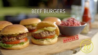 Deliciously easy beef burgers  Classic Mary Berry  BBC [upl. by Haida253]