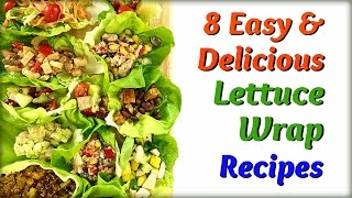 8 Delicious Lettuce Wrap Recipes Under 100Cals [upl. by Erait]