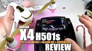 HUBSAN X4 H501s GPS QuadCopter Drone Review  Part 1  UnBox Inspection amp Setup [upl. by Leamhsi]