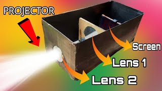 How to make Projector with real lens arrangement Smartphone Projector [upl. by Berstine436]