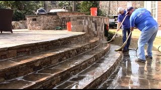 Muriatic Acid Patio Cleaning [upl. by Mandi854]