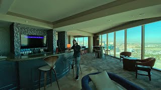 This is the BEST room at MANDALAY BAY Horizon Suite Room Tour 🔥🙌🏻 [upl. by Yelad]