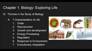 Chapter 1 Biology Exploring Life [upl. by Swane]