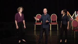 The N ked Stage improvised 1act play at the Paris Improv festival Impro en Seine 2019 [upl. by Yodlem]