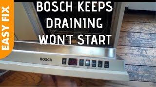 ✨ Bosch Dishwasher  Keeps Draining  EASY FIX ✨ [upl. by Lisha13]