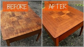 DIY Mid Century Furniture Refinish [upl. by Dorison]