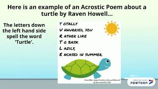 Acrostic Poems Year 2 [upl. by Eixid]