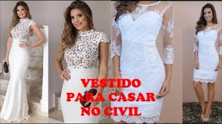 Dicas de como escolher o vestido ideal para casar no civil vários looks para inspirar voucasar [upl. by Paapanen]