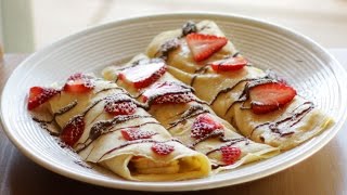 How to Make Crepes  Easy Crepe Recipe [upl. by Velda]