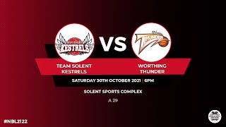 NBL1Team Solent Kestrels v Worthing Thunder  301021 [upl. by Maressa166]