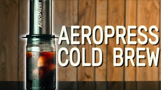 The EASIEST Cold Brew Coffee  Aeropress Recipe [upl. by Jelene511]