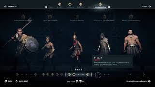 Assassins Creed Odyssey All Mercenaries Discovered At Level 8 [upl. by Carrew174]