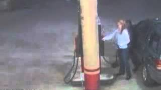 Gas Station Static Electricity Fire [upl. by Lia922]