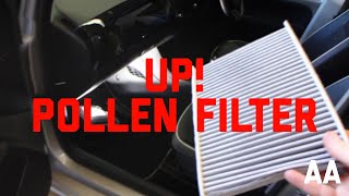 How to Replace Cabin Pollen Filter Volkswagen VW up [upl. by Lonergan314]