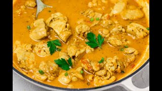 Easy Coconut Chicken Curry  Chicken curry with coconut milk [upl. by Griz]