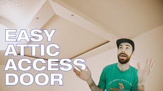 How to Install an Attic Access Door  Easy DIY [upl. by Vick471]