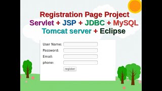 Registration page with saving data in DB using Servlet  JSP  JDBC  MySQL  Tomcate Step by Step [upl. by Elrahc763]