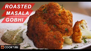 Roasted Masala Gobhi  Spicy Baked Cauliflower  Tandoori Gobhi in Oven [upl. by Apurk854]