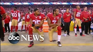 Colin Kaepernick Kneels During National Anthem on Monday Night Football [upl. by Eylatan530]